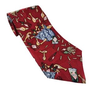 Tabasco VTG 100% Silk Made in USA Mens Neck Tie
